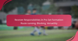 Receiver Responsibilities In Pro Set Formation: Route running, Blocking, Versatility