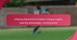 Utilising Diamond Formation: Unique angles, spacing advantages, running lanes