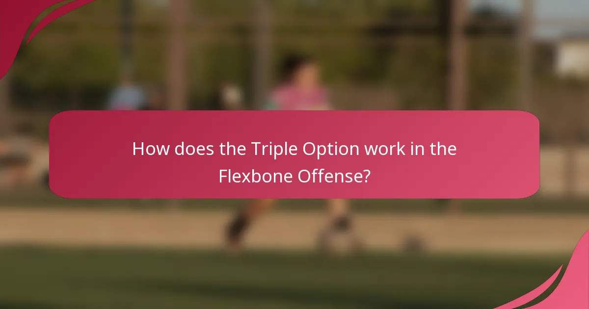 How does the Triple Option work in the Flexbone Offense?