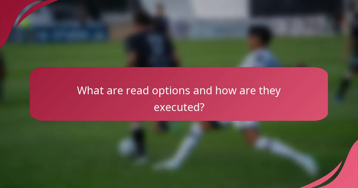 What are read options and how are they executed?